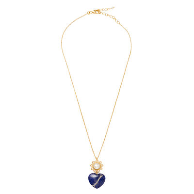 Lapis heart-shaped necklace by Carousel Jewels